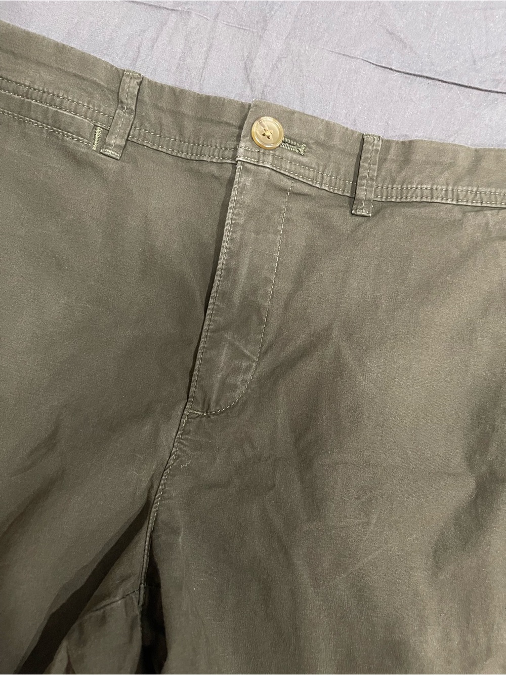 Banana Republic Olive Chino Shorts - Picture 2 of 7